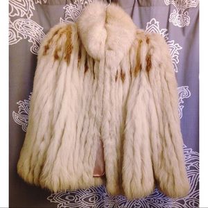 Vintage Blue Fox Fur Coat